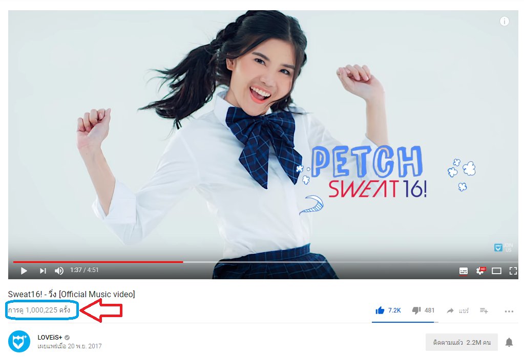 aopnormal's tweet image. 1 million views !
#GoSweat #Sweat16
#PetchSweat16
