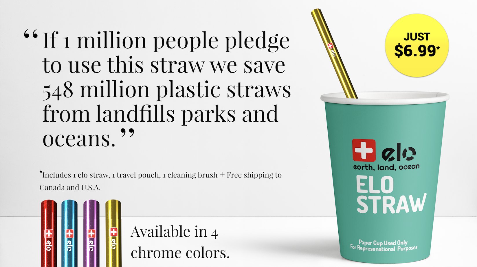 ELO is a smart straw alternative to plastic. A world's 1st! by