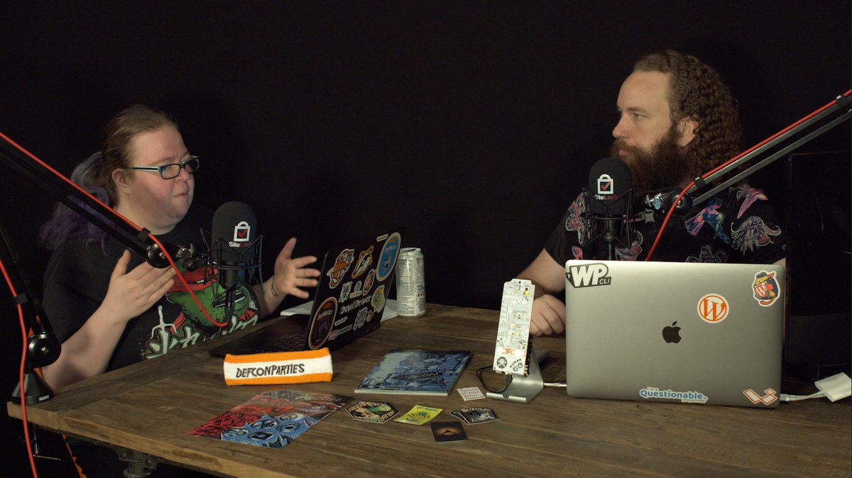 dealunbreaker's tweet image. Gearing up to recap #BlackHat2018 abnd #DEFCON26 with my favorite @thekiltedhacker for #DecodingSecurity #podcast presented by @SiteLock! The episode will be out next week, tune in! #defcon #HackerSummerCamp #infosec #WIT #WISP #womenintech #womeninsec