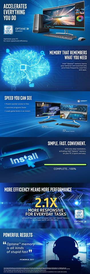 molacc's tweet image. MEMORY THAT REMEMBERS WHAT YOU NEED!
Intel® Optane™ memory learns your behavior and automatically prioritizes frequently used files and apps. 
#intel  #optanememory