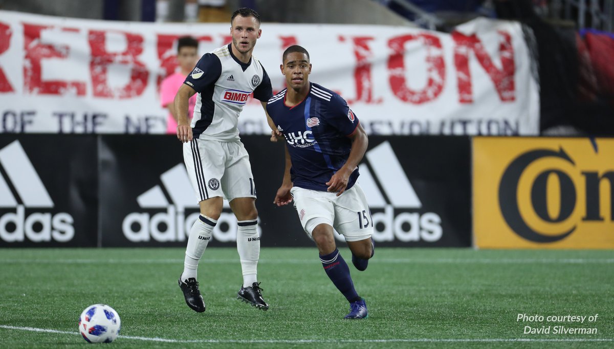 NationalLeague's tweet photo. Rookie @brandon_bye has been making an impact in recent weeks for @NERevolution. The defender grew up playing in the leagues program and @usysncs. Read more about his journey: https://t.co/62wpQDtFQ4 https://t.co/eStInEOf0T
