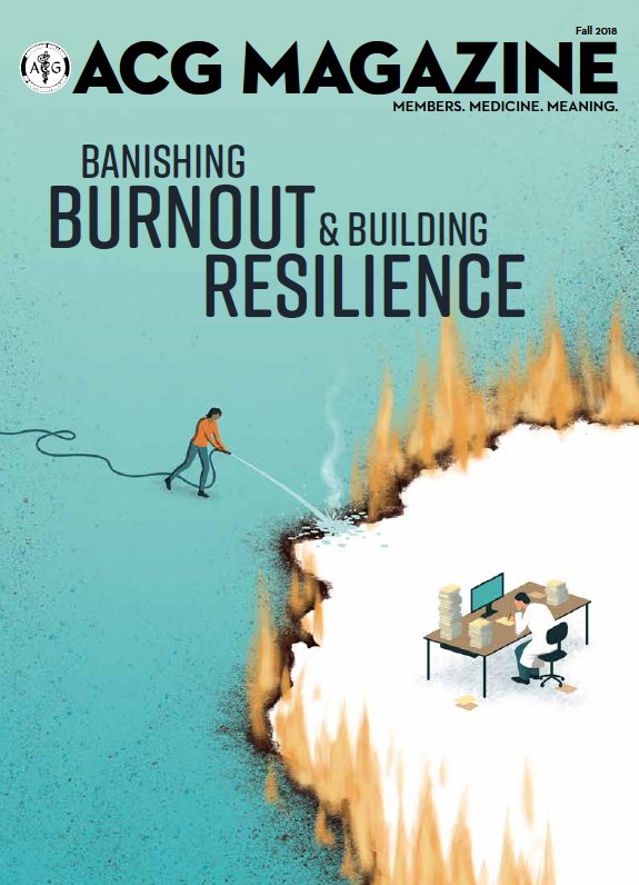 ACG Magazine Vol. 2, No. 3: Banishing Burnout &amp; Building Resistance
   
Dr. Christina Surawicz, Dr. Carol Burke and the Professionalism Committee take on #physicianburnout &amp; offer prevention strategies:
   
 ➡️ goo.gl/A5W5dw ⬅️

#ACGMagazine #physicianwellness #hcsm