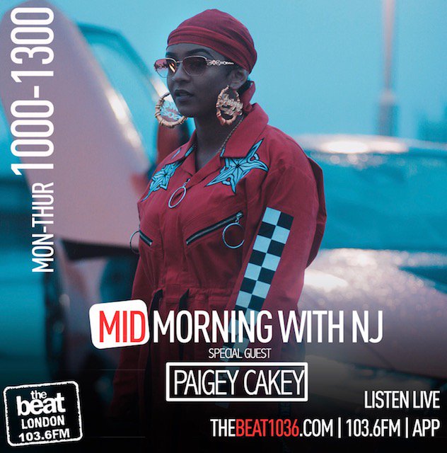 TheBeat1036fm's tweet photo. Tune in Monday 20th August!

@Paigey_Cakey will be sipping Tea with @itsNadiaJae on #MidMorningWithNJ

Make sure you're tuned in! 🔥🔥 https://t.co/0esOsz8P2x