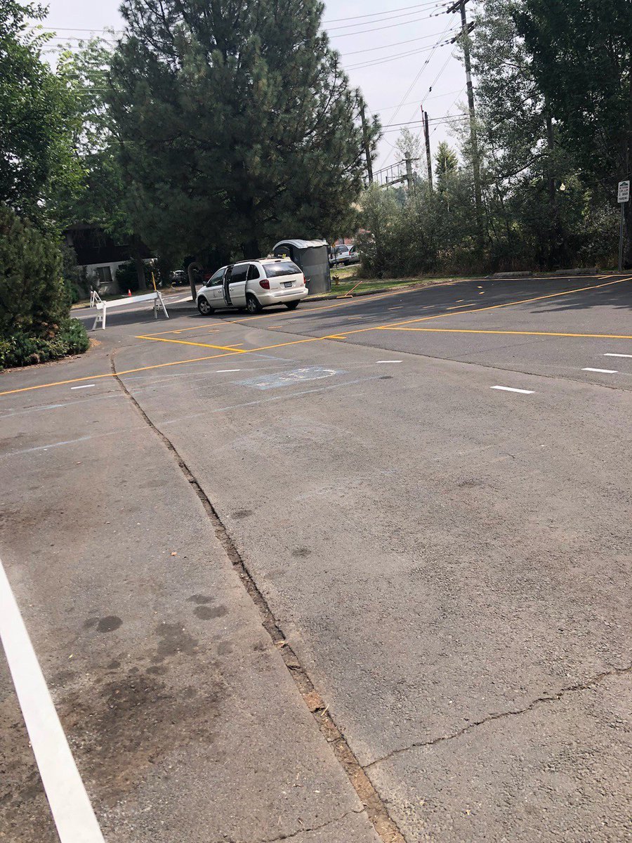 PULParksandRec's tweet photo. Prepping the parking lot at Reaney Park for the 3-on-3 Hoop Classic this Saturday at the Lentil Festival! https://t.co/AuO6YL2rJo