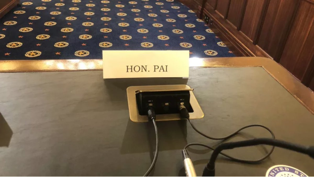Gizmodo's tweet image. Ajit Pai knew FCC 'cyberattack' was fake for seven months but kept quiet gizmo.do/QOZIzMR