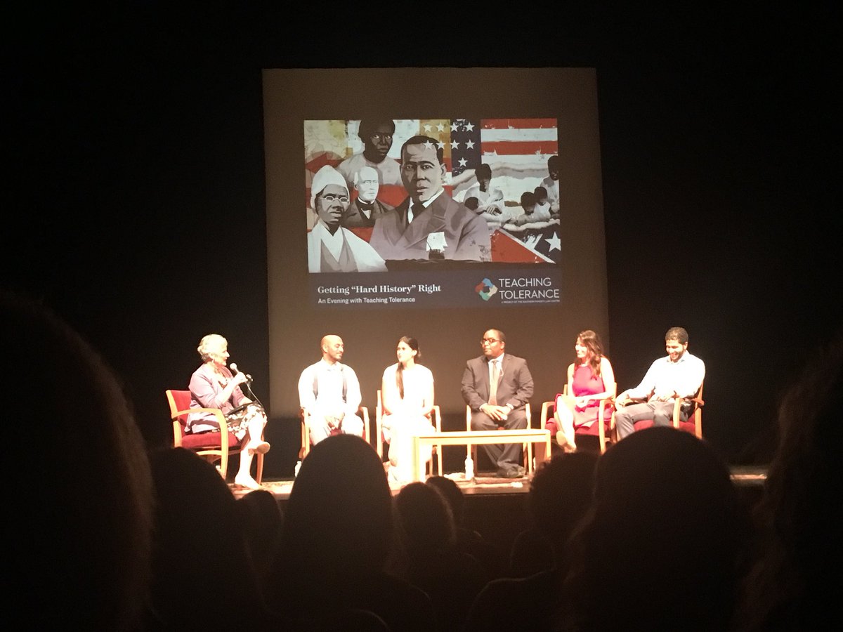 Great event with @Tolerance_org biggest takeaway: you can’t teach American history without addressing the centrality of American slavery #HardHistory