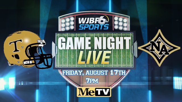 JohnHartWJBF's tweet photo. 24 hours from RIGHT NOW! Season 8 of @WJBF @Game_Night_Live kicks off with No. 4 @BulldogsThomson at No. 11 @NorthAugustaHS! Join @ABSportsline and me for the call Friday night at 7:30 on MeTV (Comcast 380, WOW!/Atlantic Broadband 246)! 🐶🏈🐝 https://t.co/PpxiMQSZpv