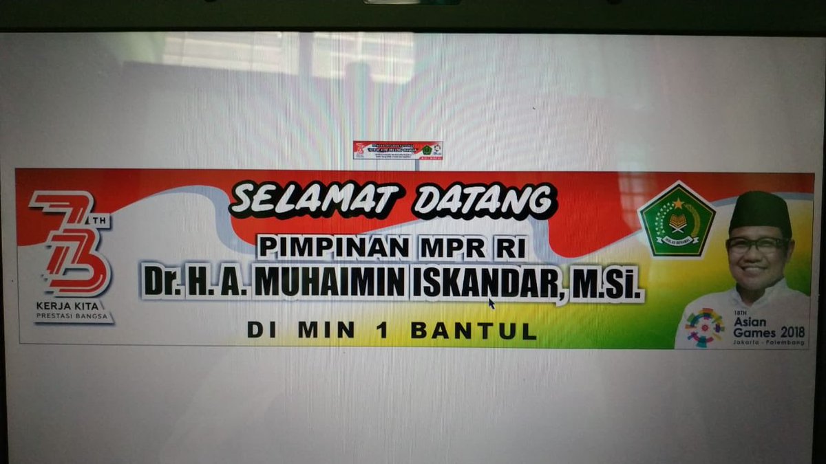 Otewe Upacara Kemerdekaan Bangsa Indonesia di MIN 1 Bantul Yogyakarta