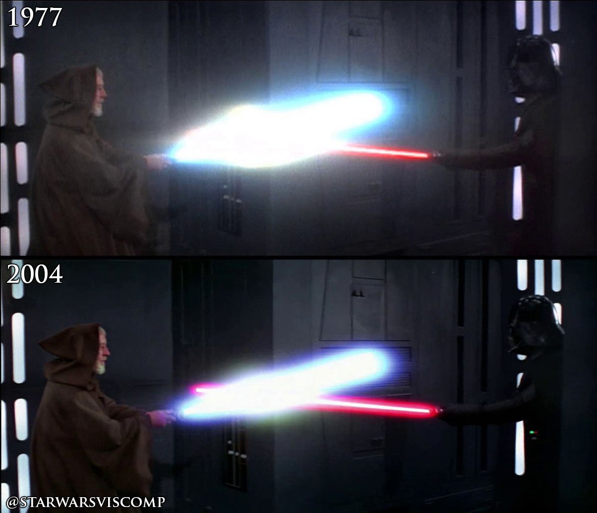 Star Wars Visual Comparisons on X