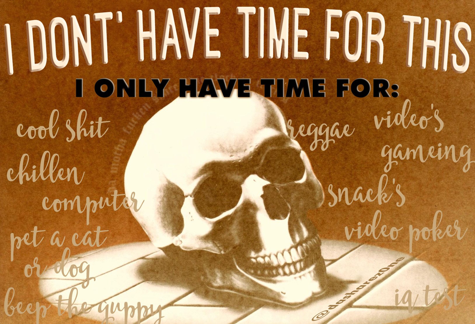 I DONT HAVE TIME FOR THIS - https://t.co/Qtp3PuUDXE ADMIN