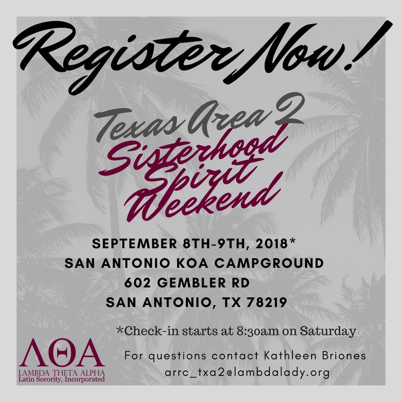 LTA_TXA2's tweet photo. 🚨🚨 Sisters!!! Registration for SSW is NOW OPEN!!! If there are sisters who did not receive the email, let us know and we’ll send it to you! 👉Link to register is in the bio! #LTA1975 #TXA2 🌴❤️🌙 https://t.co/zVbi5ze2sk