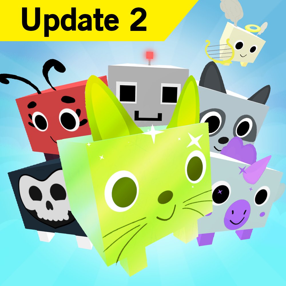Big Games On Twitter Update 2 For Pet Simulator Is Out Includes Trading Gold Pets Convert 10 Of The Same Pet To A Golden One Upgrades