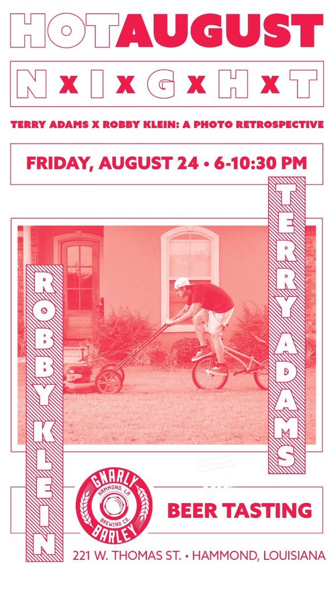 If you live in the Hammond area. Come check us out! AUG 24th!!  <a href="/Robbyklein/">Robby Klein</a> <a href="/GnarlyBarley/">Gnarly Barley Brewing</a>