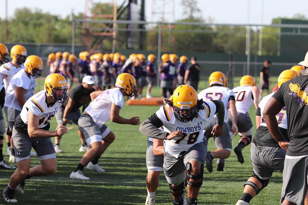 HSUAthletics's tweet photo. Cowboys Open Fall Camp 
https://t.co/MHiQF5qjOD https://t.co/ZFLPqetdIt