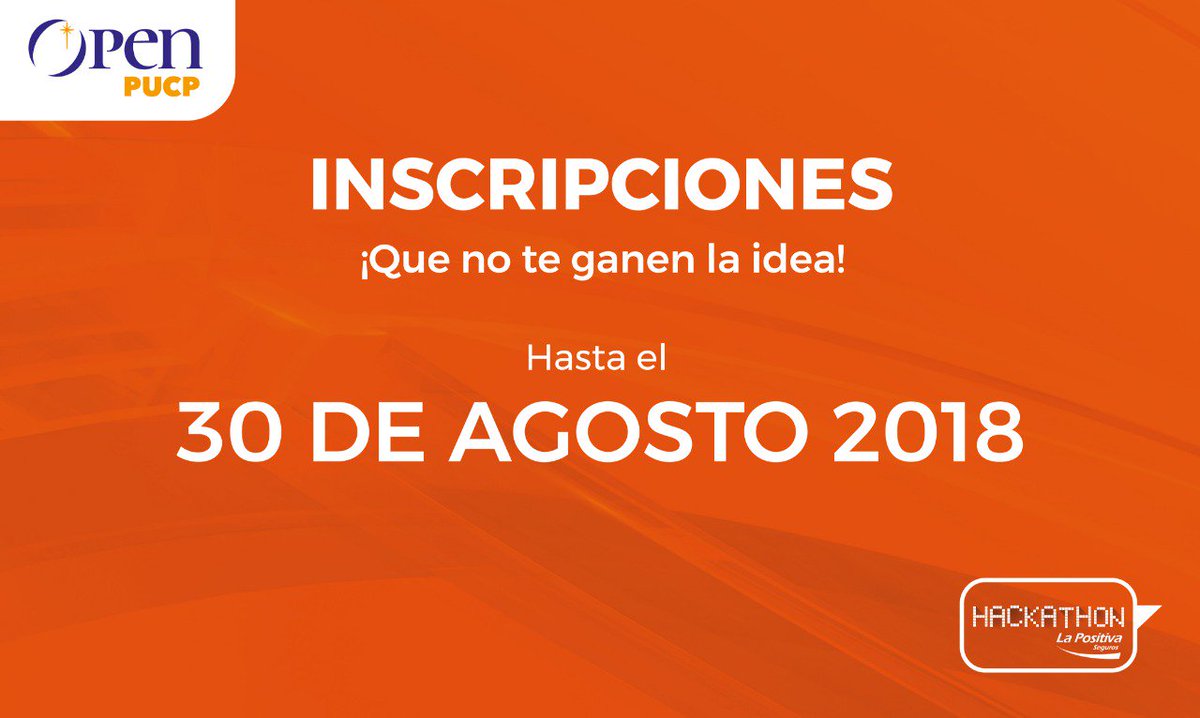 LAB_Positiva's tweet photo. Agradecemos a todas las personas que ya se inscribieron al concurso, comenzaron a hacer volar su creatividad y están poniendo a prueba la tecnología. Recuerda que tú todavía estás a tiempo para ser parte de una idea innovadora!
Registra tu idea AQUÍ. (https://t.co/rWyyunR7YC). https://t.co/O6VeyKZsX4