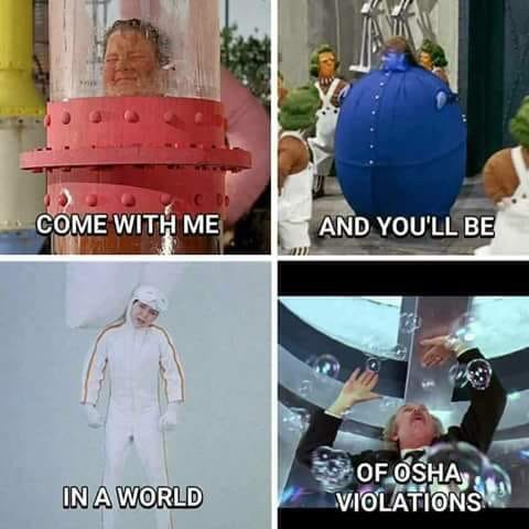 What do you think the fine would be if OSHA inspected Willy Wonka's Chocolate Factory?#workplacesafety #OSHA #safetyfail