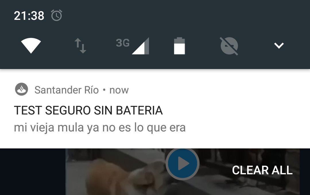 LOL, me acaba de llegar esta push de Santander Río. Gracias por hacerme sentir un poco menos manco como programador :)