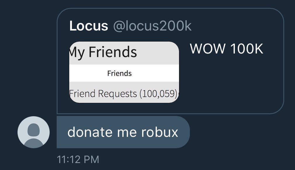 Prime On Twitter You Are So Greedy Give Me Some Spare Robux Pls
