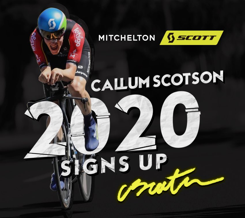 NEWS: “To join Mitchelton-SCOTT next year is literally a dream come true for me. For years I’ve wanted to turn pro and I can’t think of a better team to do that with.” 

🖋<a href="/CallumScotson/">Callum Scotson</a> signs with MTS on a 2-year deal: bit.ly/2MmDkLe