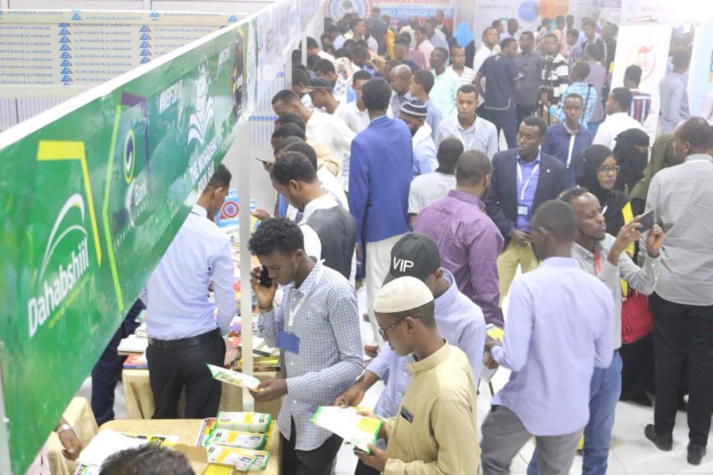 the final day of #MogadishuBookFair if do not make the last 2 days than still u have the oppornity to come and experience new lessons, don't forget to donate books #MBF2018
<a href="/MogBF/">The Mogadishu Book Fair</a>