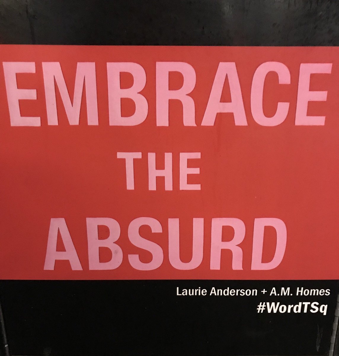 DrCliffH's tweet photo. This is quite possibly my new favorite life philosophy! And if I’m following advice from a NYC trash can, I’d say I’m already embodying the philosophy well! Thanks #WordTSq
New goal: work this into my teaching somehow! https://t.co/pWAQQUTDa0