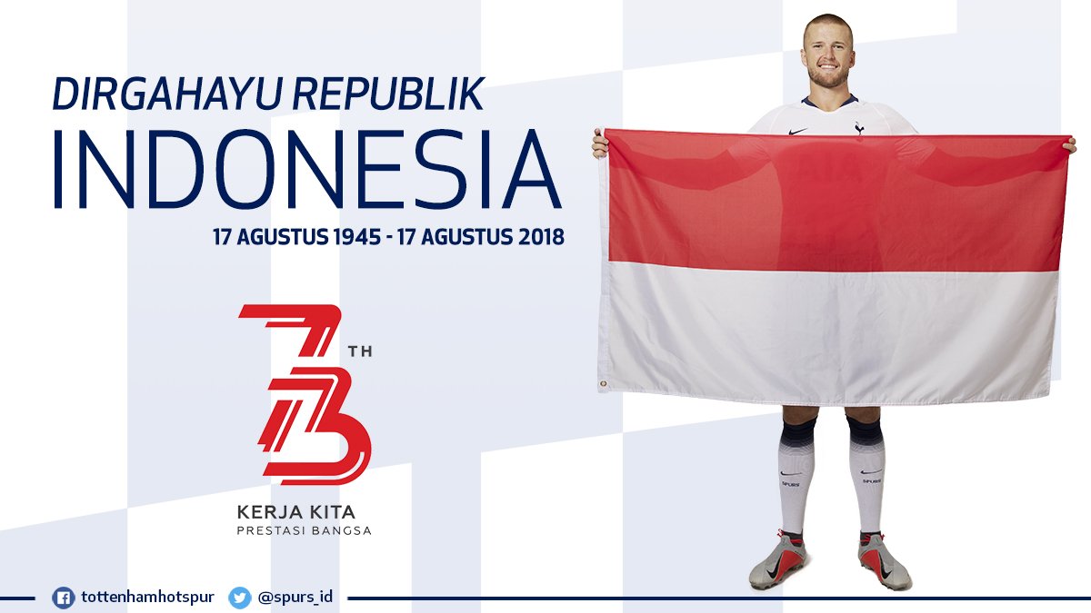 Spurs_ID's tweet photo. Selamat Ulang Tahun ke-73 Republik Indonesia

Jayalah selalu 🇮🇩

#DirgahayuRepublikIndonesia #17an https://t.co/AZXmdkLL5y