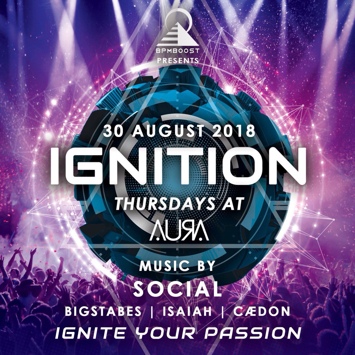 BPMBoost's tweet image. Smash the roof with us at @AuraTempe for our next installment of Ignition Thursdays! 🎉🎉🎉 bpmboost.com for tickets and info #AuraTempe #BPMBoost your day