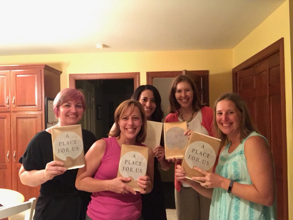Inaugural book club tonight!  Great book to share with great friends. Inspired by Indian culture and cuisine. Thanks <a href="/fatimafmirza/">Fatima Farheen Mirza</a> for sharing a story so relatable to everyone.