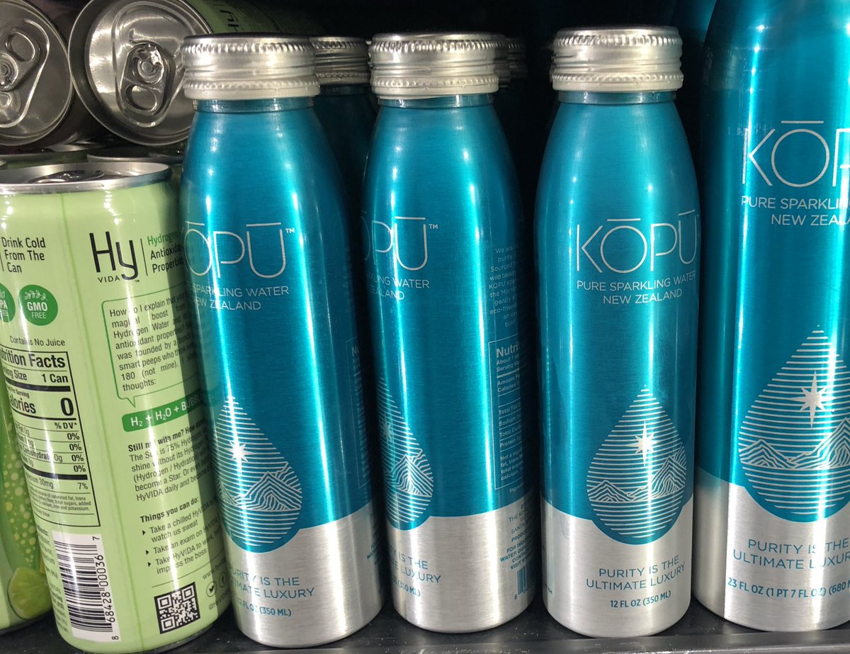 When global warming hits us really really bad, our kids will look at us and think what on earth were you doing drinking small batches of sparking water from New Zealand in a milled aluminum tube in NYC