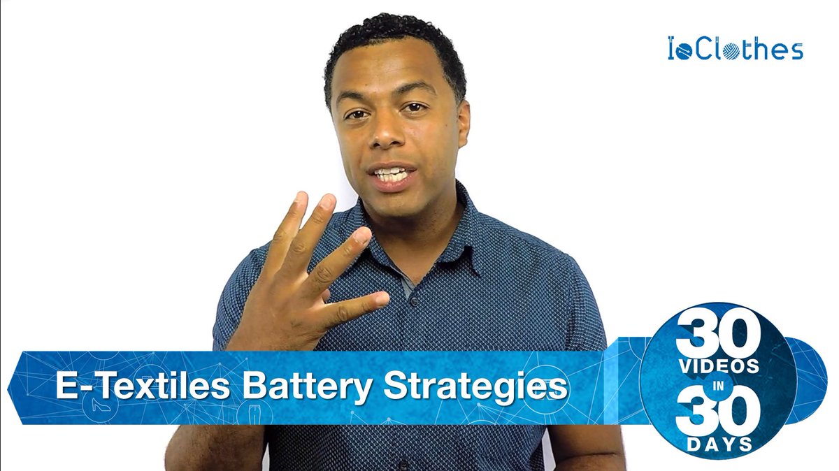 30 in 30: E-Textiles Battery Strategies (Day 25)
 What does the future of battery technology look like? Will we ever get to a post-battery world?
JOIN THE CONVO:
ioclothes.com/forums/e-texti…
#smarttextiles #smartclothing  #etextiles #innovation #wearabletech  #batteries #power