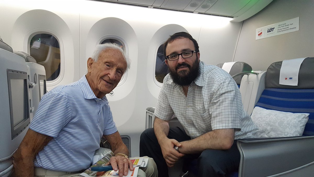 Honored to accompany #Holocaust survivor Ed Mosberg to Warsaw, Poland for showing of documentary on his life #destinationunknown