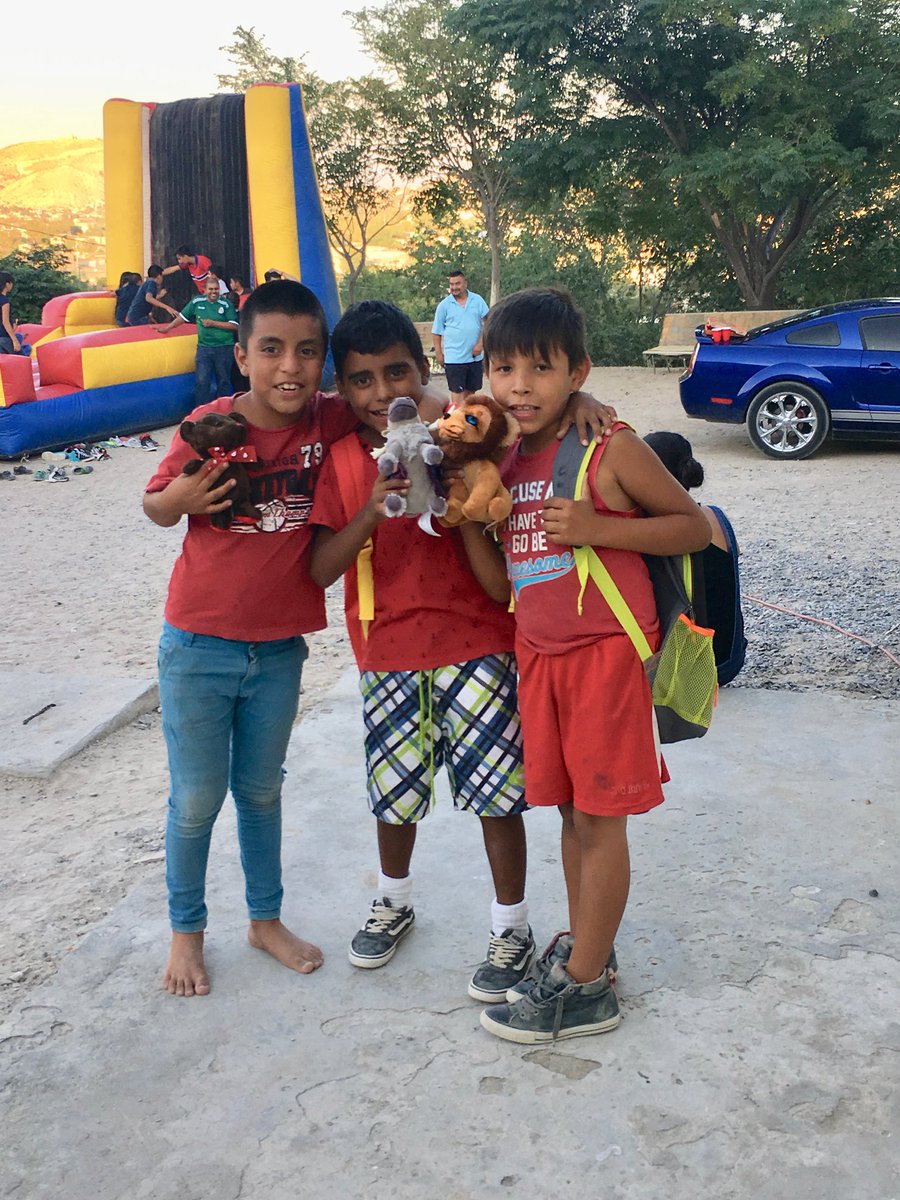 the kids in mexico go back to school on monday! hope they are excited to start the new year with their new backpacks. and if they're nervous, perhaps even these little tough guys can cuddle their new stuffed animals to make it better ❤️