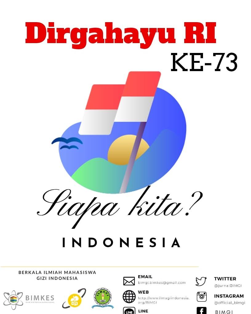 [DIRGAHAYU REPUBLIK INDONESIA KE-73 ]

Perbedaan bukanlah sebuah kesalahan, berangkat dari perbedaan tersebut kita dapat berkolaborasi membentuk suatu karya harmoni. Berkarya dengan menjadikan Pancasila sebagai pandangan hidup adalah kunci kemajuan dan kedamaian bangsa.