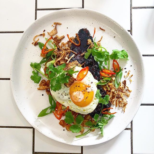 | KIM CHI FRIED RICE |

One of my all time favourite breakfast foods! #dinner4breakfast 
Kim chi fried rice, plum pork short ribs, fried egg, crispy shallots and chilli ift.tt/2L0LkMs