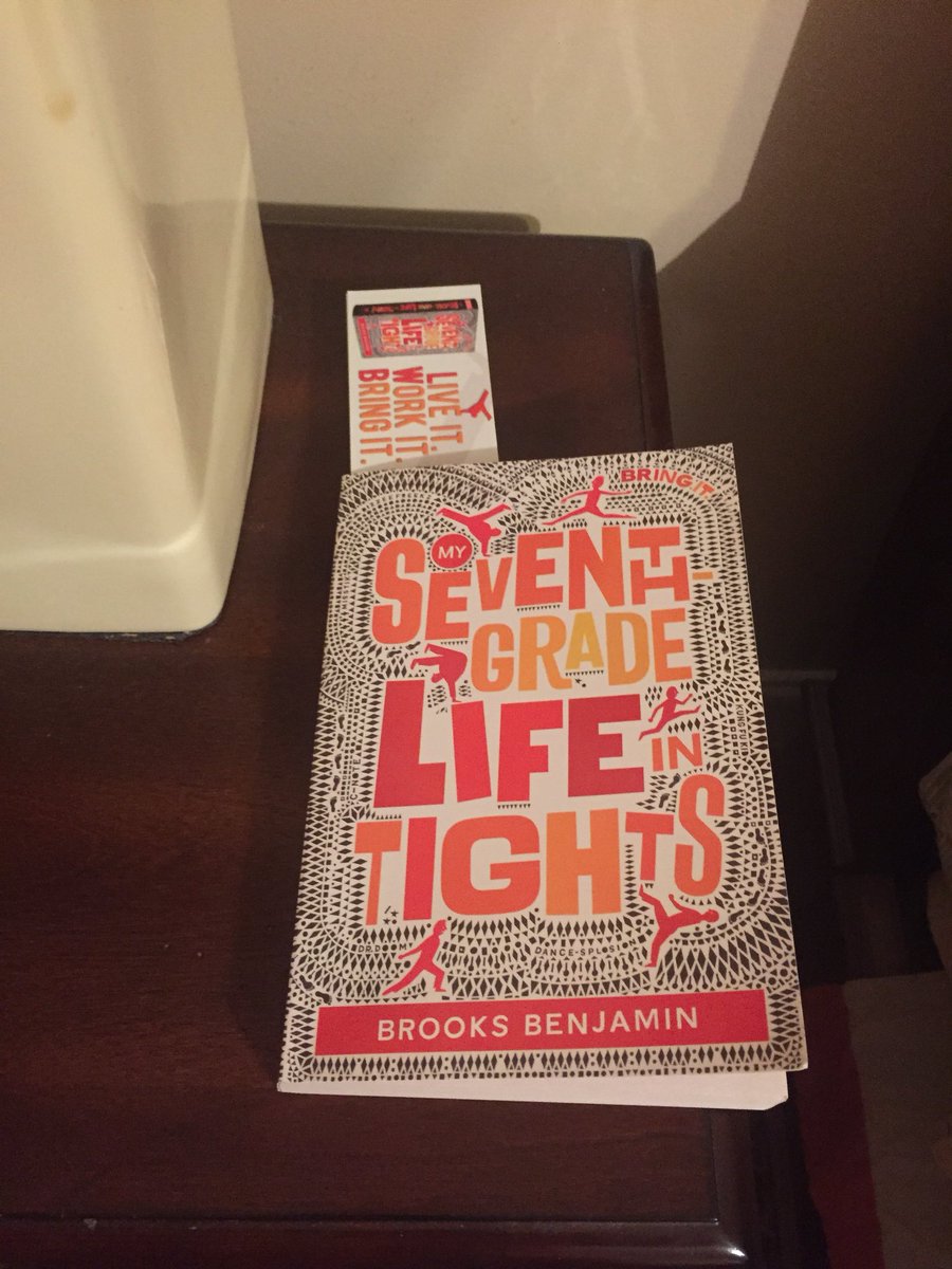 B_RockW's tweet photo. B. Picked this book for her book report.  Thank you @brooksbenjamin for writing it. #weMeetYou. #BBsayYouHaveCoolTats https://t.co/nX1keraDUO