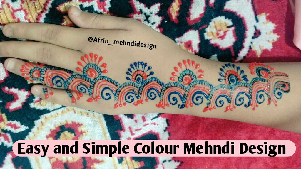 Mehndi Design On Twitter Try New Colour Mehndi Design Easy