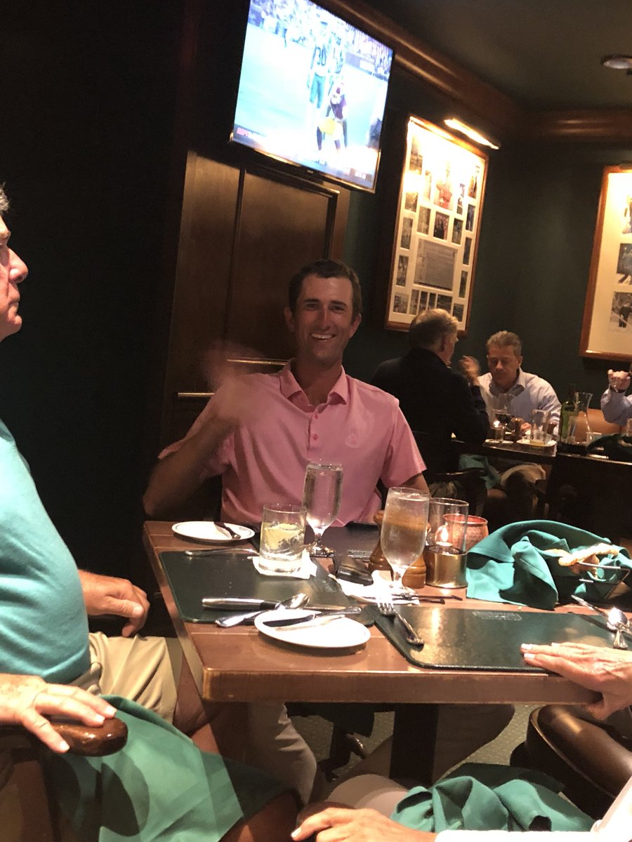 TourMidAm's tweet image. A little post round dinner and wine in the #taproom at @PebbleBeachCali #tma @s_hagestad