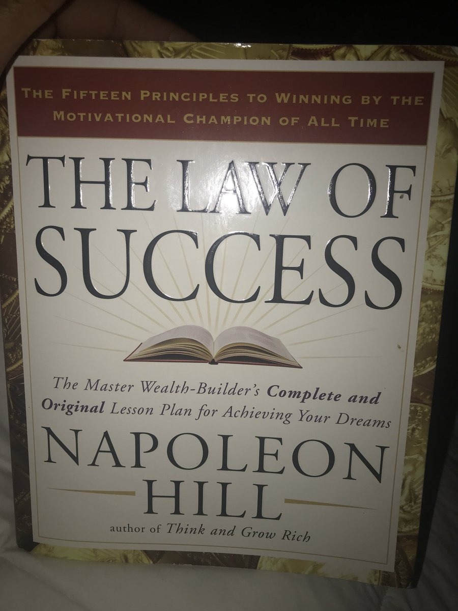 TheTasteofCheo's tweet photo. My new read!!!!!! #thelawofsuccess #napoleonhill https://t.co/hjv1KK2LpY