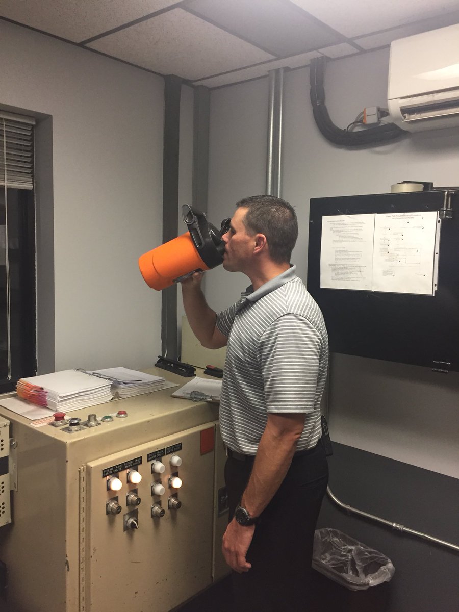 Hydration!  We practice what we PREACH! #CaughtSafely Robert Klarman staying hydrated in the Utah heat. #DesertMTUPSers