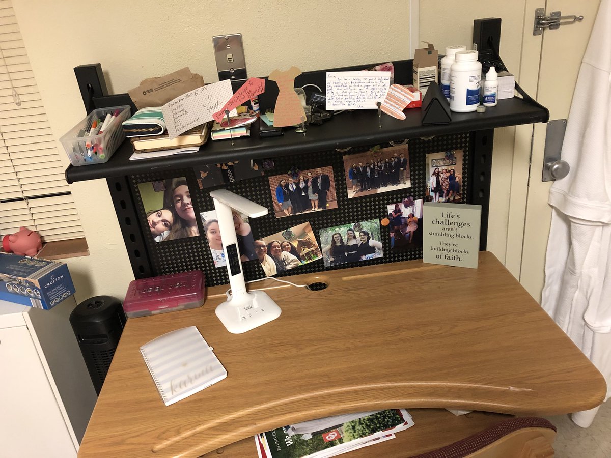 MuccaBambino's tweet photo. It’s not completely organized yet, but I’m in my dorm! #OUMoveIn18 is complete and I’m so excited! https://t.co/vdBCQFL3j8
