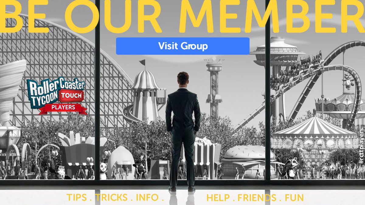 rcttfandom's tweet photo. https://t.co/wroXX2VZfx
'We do not remember days,we only remember moments...'- Cesare Pavese
Join our Group & be right in the heart of...the 'moments'- yours & ours!
https://t.co/K71Ug5OyCD (click 'Visit Group' tab)
#rct_touch #rcttplayers #game #mobilegame #gaming #themepark https://t.co/Zb5VLiK0Lr