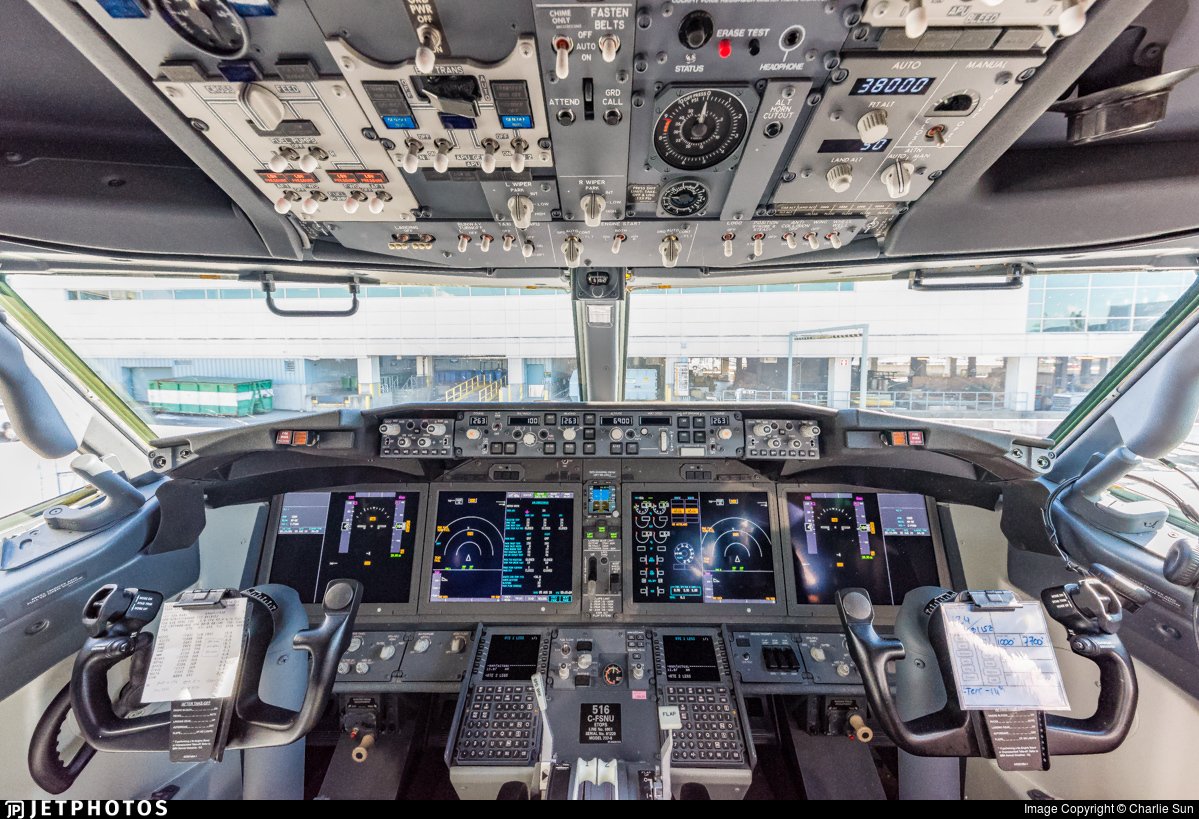 Jetphotos On Twitter On The Flight Deck Of An Air Canada 737 Max In Vancouver Https T Co Khbugsaio5 C Charlie Sun