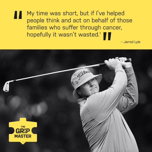 TheGripMasterAU's tweet photo. From all of us at The Grip Master, we felt like we needed to acknowledge the passing of Jarrod Lyle.

We had a close relationship with Jarrod at The Grip Master and are both saddened and excessively proud of what Jarrod bought to the game as both human and sportsman. 

TGM https://t.co/al72vmLpZ0