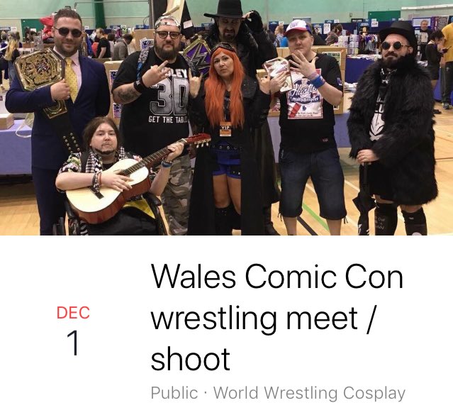 @RealMickFoley <a href="/trishstratuscom/">Trish Stratus</a> <a href="/WWESheamus/">Sheamus</a> <a href="/WWECesaro/">Cesaro *not the real Cesaro*</a> <a href="/RealKevinNash/">Kevin Nash</a> you are all invited too 😆 <a href="/Wwc_Online/">WWC</a> #wwecosplaymeet #walescomiccon