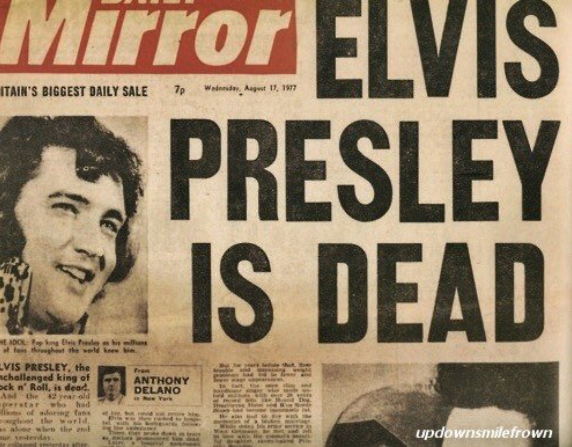 Joyce Peterson on Twitter: "#Elvis died on August 16th, 1977. The next