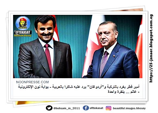 أمير قطر يغرد بالتركية و”أردوغان” يرد عليه شاكرا بالعربية