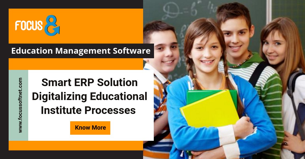 focussoftnet's tweet photo. Make Your Educational Institute Processes Go Digital and Paperless with Our Smart ERP Solutions
#Focussoftnet #Focus8 #ERP #BestSchoolManagementSoftware #EnterpriseResourcePlanning #ERPSoftwareforEducationalInstitutes #EducationalERPSoftware
Click Here: https://t.co/DHLIck6v4r https://t.co/vZ1lm45Fp9