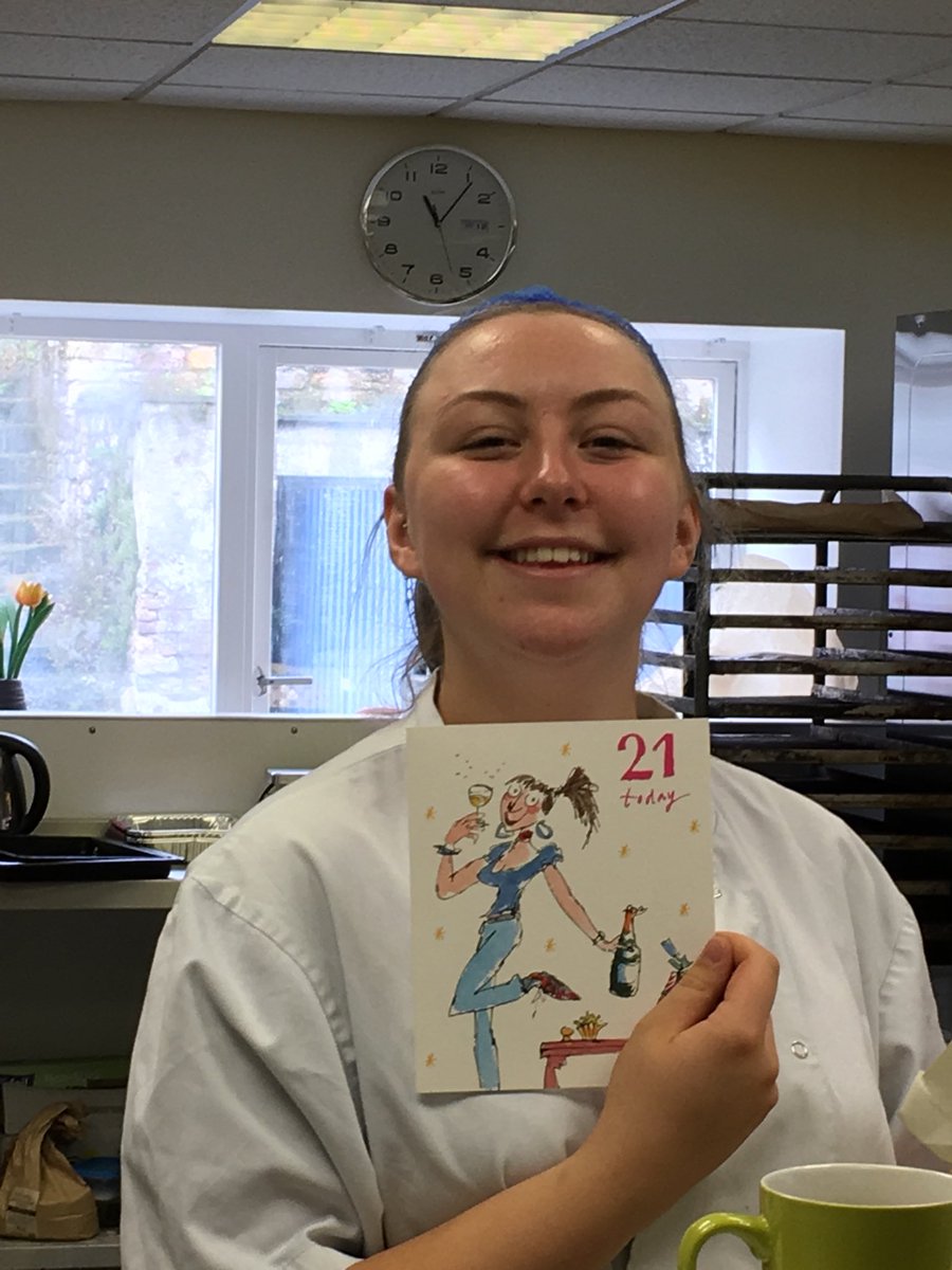 Happy 21st to our fab catering assistant Alice. Have a great day when it comes. Many happy returns from all of us.