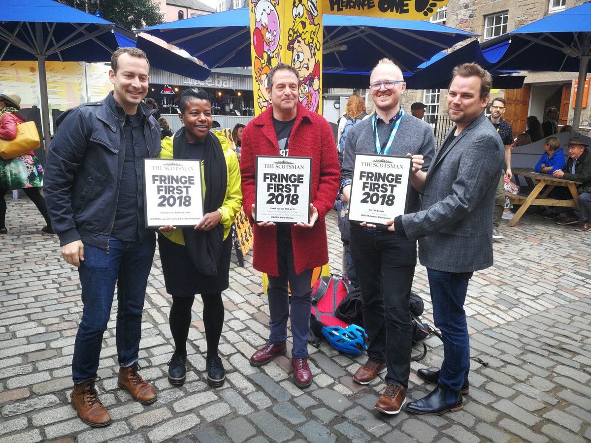 And <a href="/YourOldChina/">China Plate</a> have done it again...We are absolutely delighted to announce that #OnTheExhale has won a FRINGE FIRST and joins #statusplay in the list of winners at #EdFringe18! Book your tickets now! bit.ly/2vsXSaL