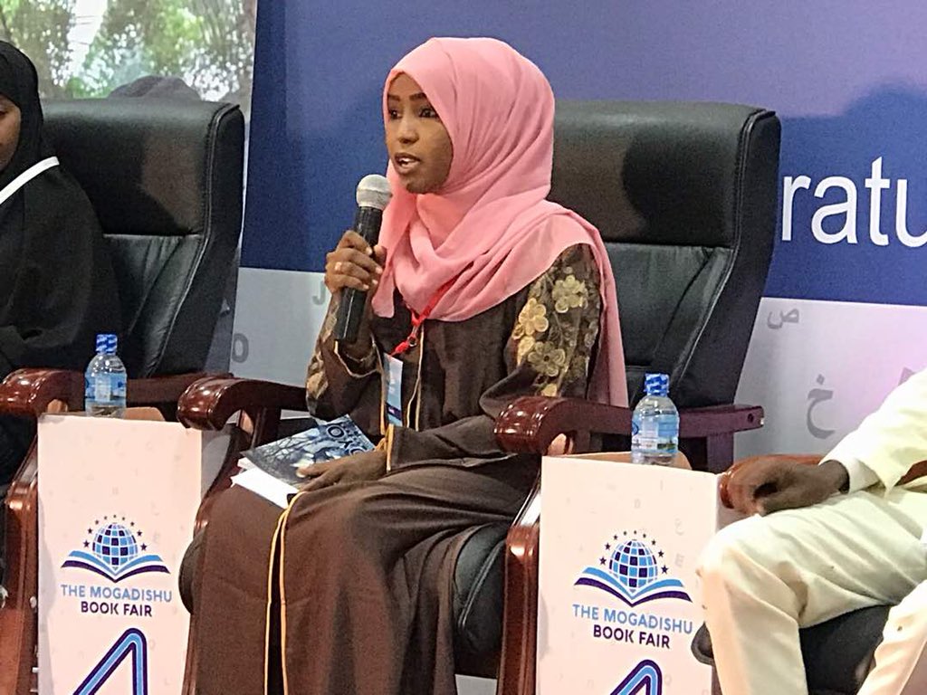 Halima Tacshir, an undergraduate student &amp; author of “Hooyo Waa lama Huraan” takes us through her book talking about the unconditional love between a mother &amp; her children. The book reflects the role of the Somali mothers play within the society #MBF2018